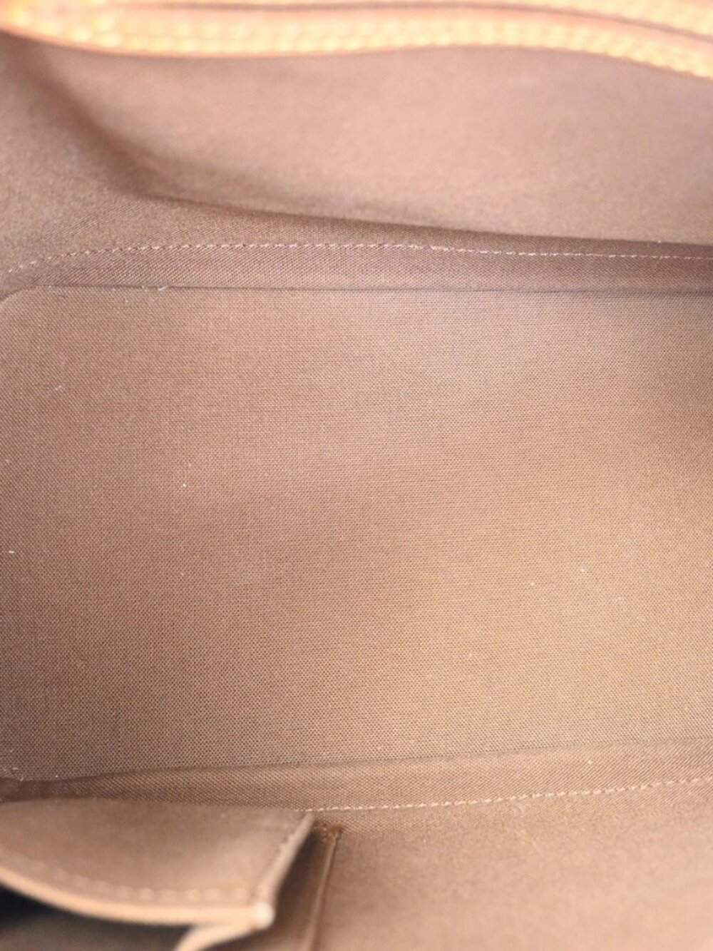 LOUIS VUITTON LV Logo Alma Hand Bag Monogram Leather Brown France M51130 73TA598 - Picture 10 of 15
